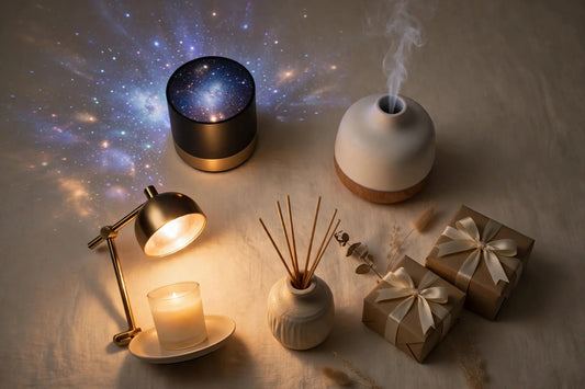 Nightcap self-care gift picks flat-lay