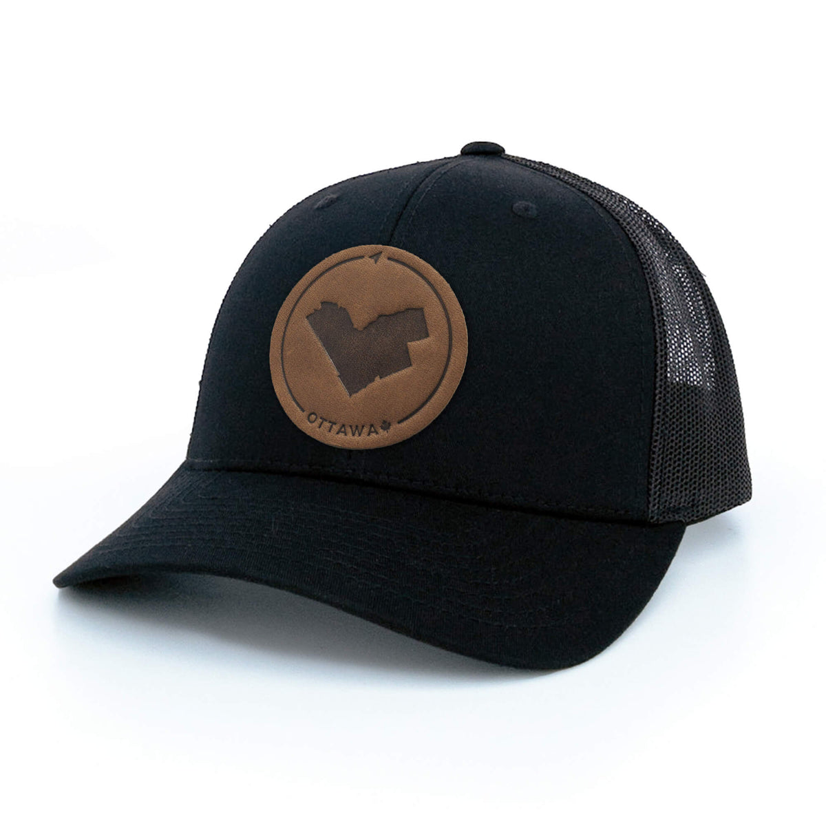 Ottawa Leather Patch Trucker Hat