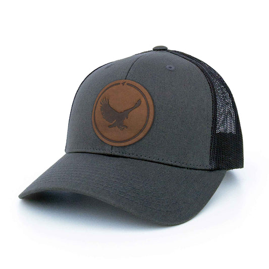 Eagle Leather Patch Trucker Hat