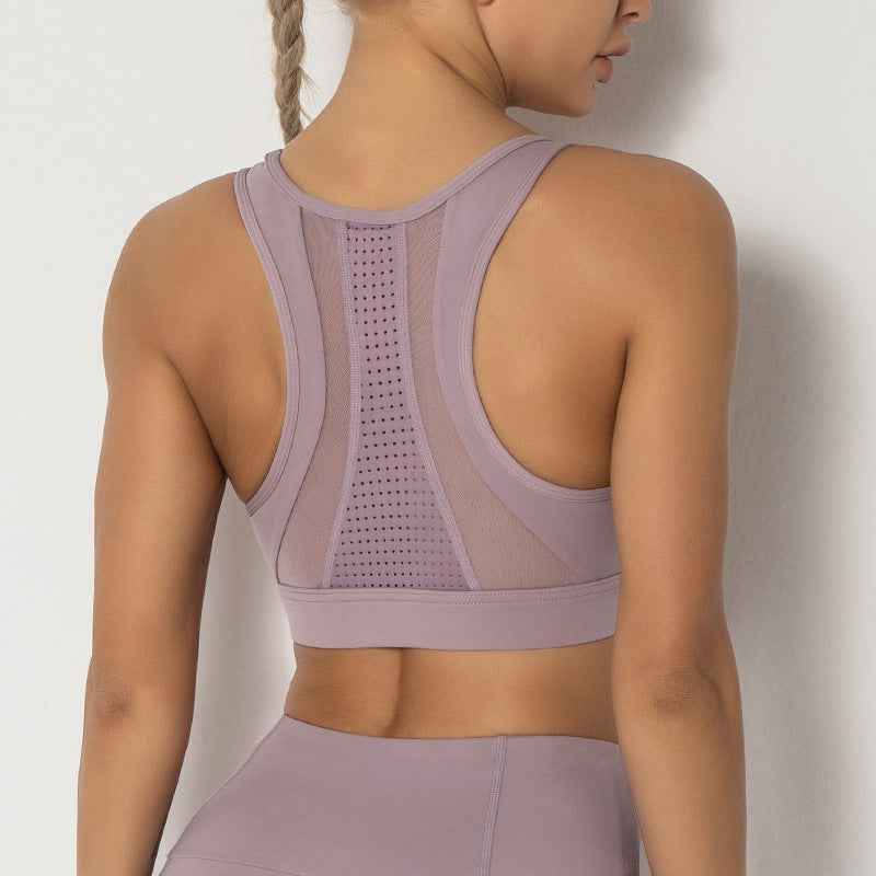 Women’s Breathable Mesh Sports Vest – Workout & Fitness Activewear Top
