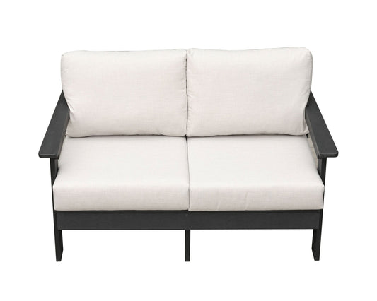 Hazelnut Polymer Loveseat with Sunbrella® Cushions - AURABAGS SHOP