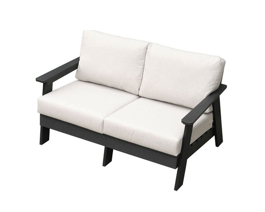 Hazelnut Polymer Loveseat with Sunbrella® Cushions - AURABAGS SHOP