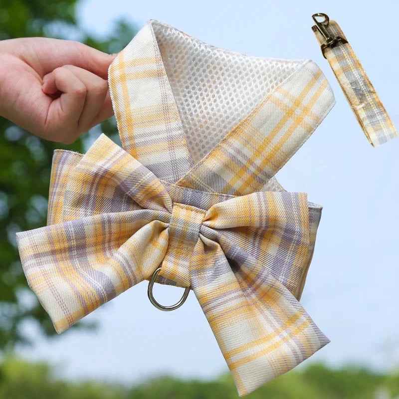 Daisy Print Dog Harness and Leash Set | Dog Walking Outfit