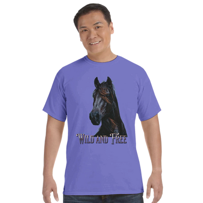 Wild and Free Comfort Colors Unisex Tee – 100% Cotton