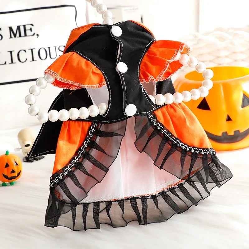 Pumpkin Dog Dress Costume | Halloween Dog Costume