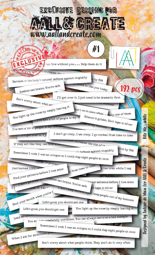 AALL and Create Ephemera - 001 - Bite Me White