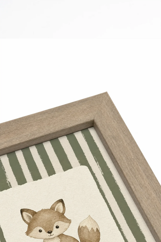 COMPAGNON DES BOIS, Oeuvre sur toile rigide, encadré brun chêne (collective)