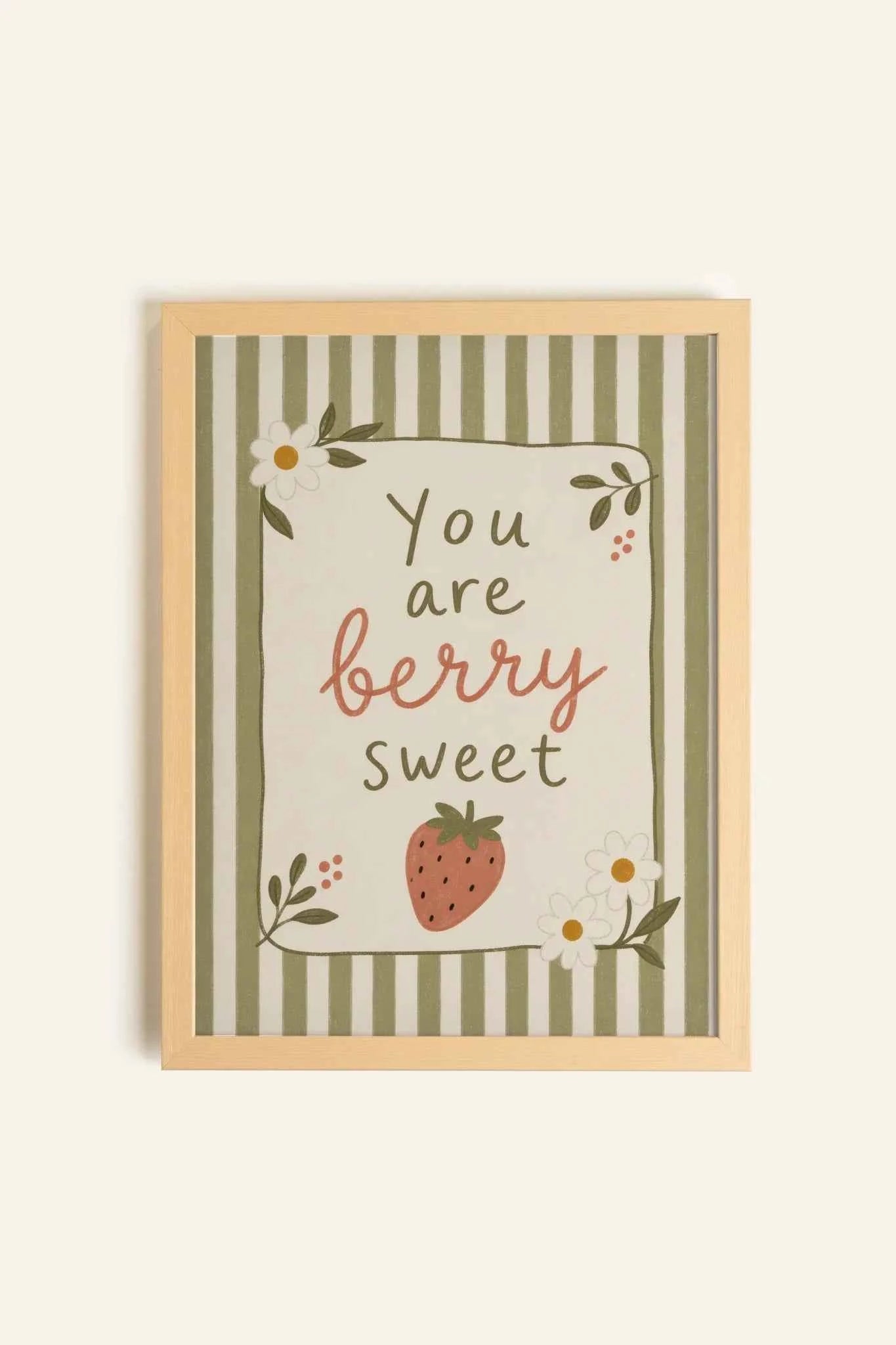BERRY SWEET, Oeuvre sur toile rigide, encadré Naturel Clair (collective)