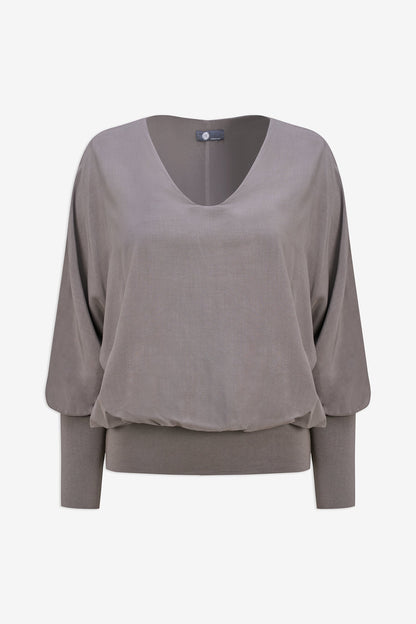 Women's Woven V-Neck Top