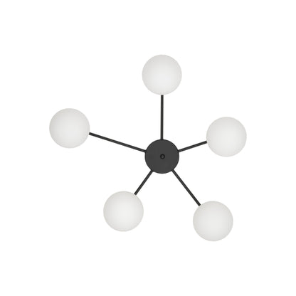 ELTON Black Scandinavian Ceiling Lamp for Living Room, Bedroom & Hallway - AURABAGS SHOP