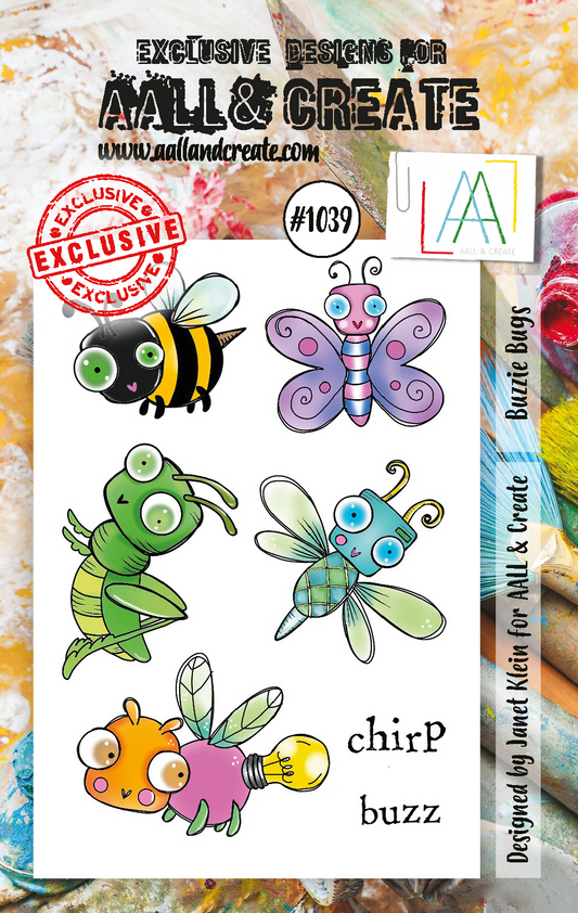 AALL and Create  A7 Stamp Set - 1039 - Buzzie Bugs