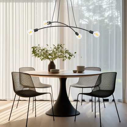 HELIX Black Minimalist Pendant Light 4  (Clearance) - AURABAGS SHOP