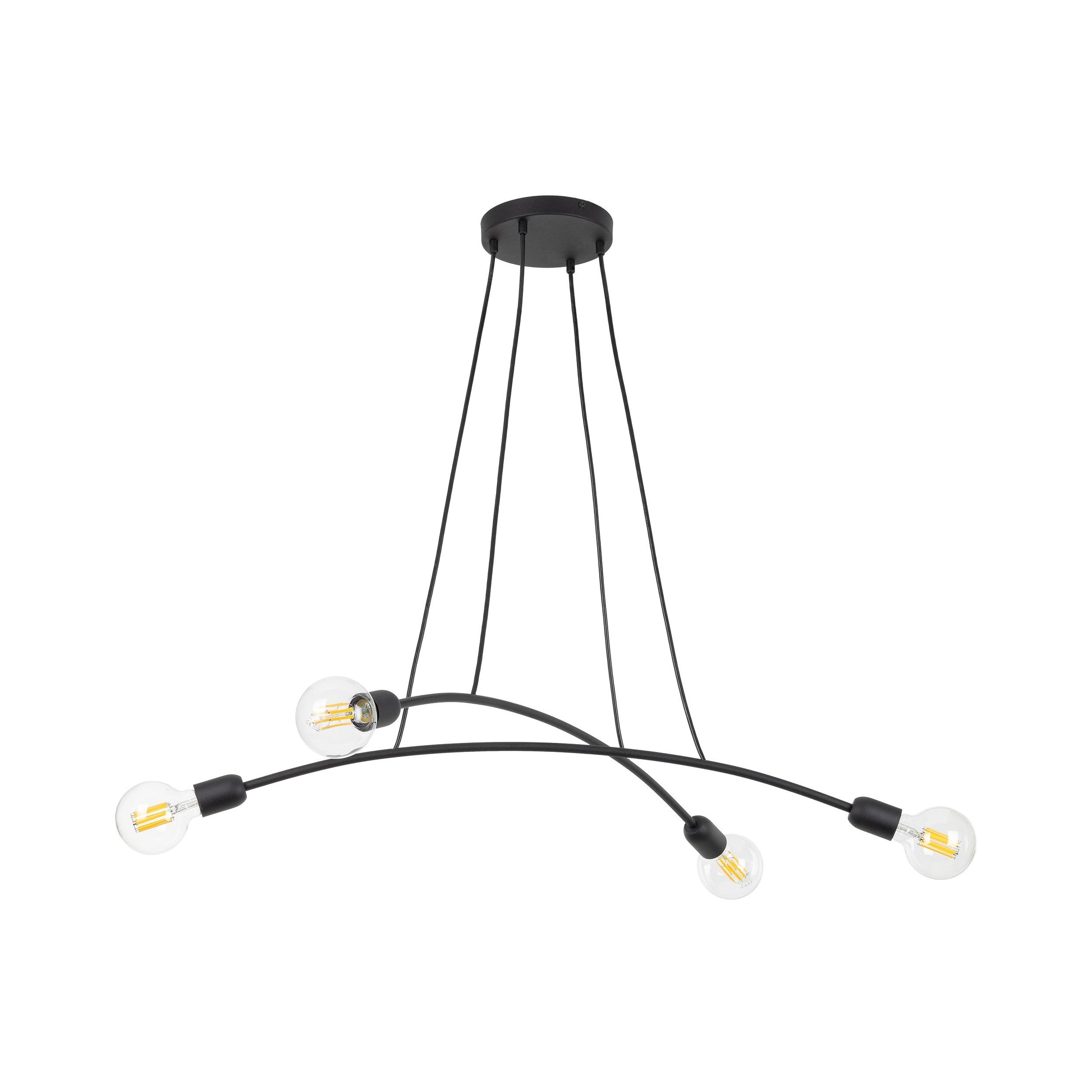 HELIX Black Minimalist Pendant Light 4  (Clearance) - AURABAGS SHOP