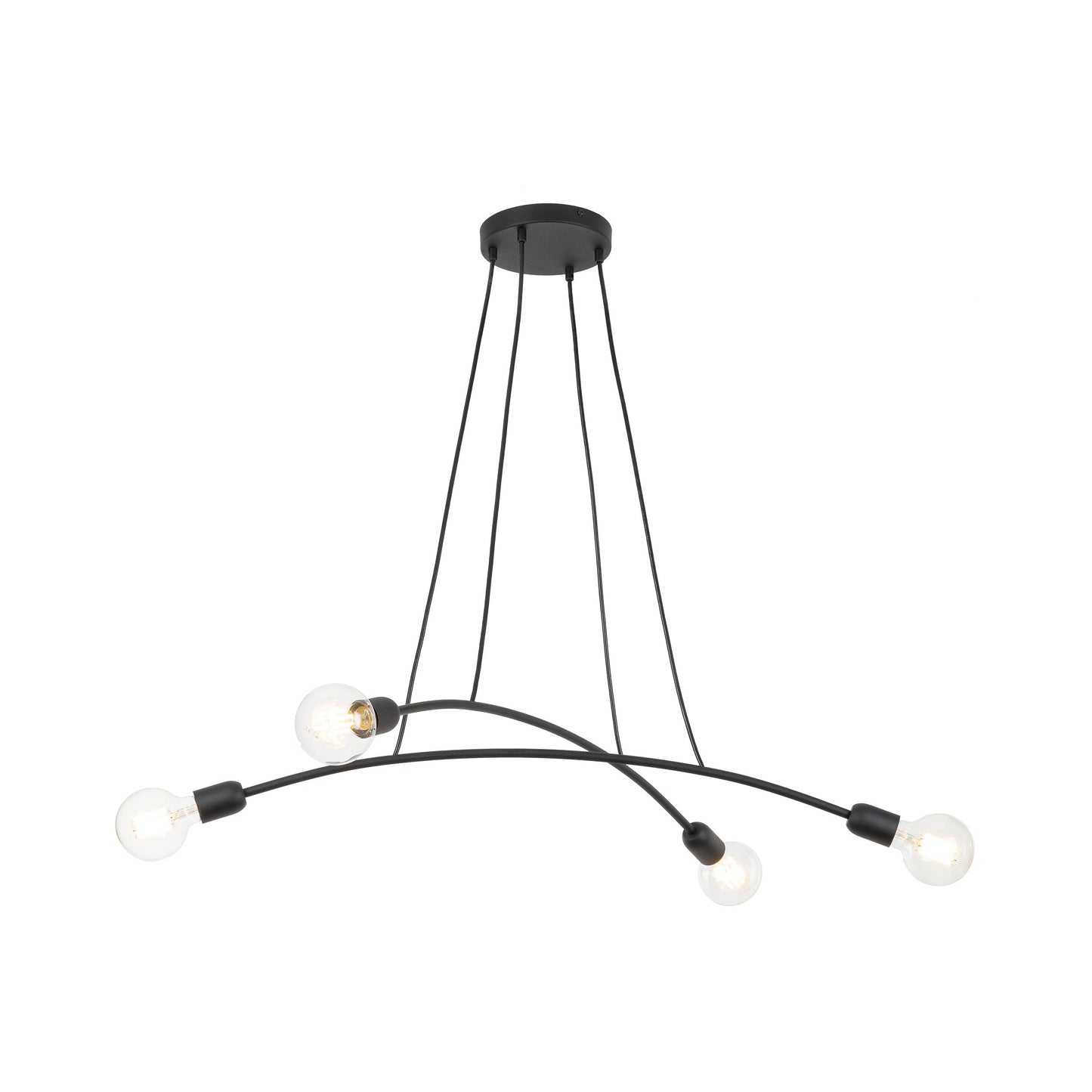 HELIX Black Minimalist Pendant Light 4  (Clearance) - AURABAGS SHOP