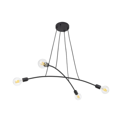 HELIX Black Minimalist Pendant Light 4  (Clearance) - AURABAGS SHOP