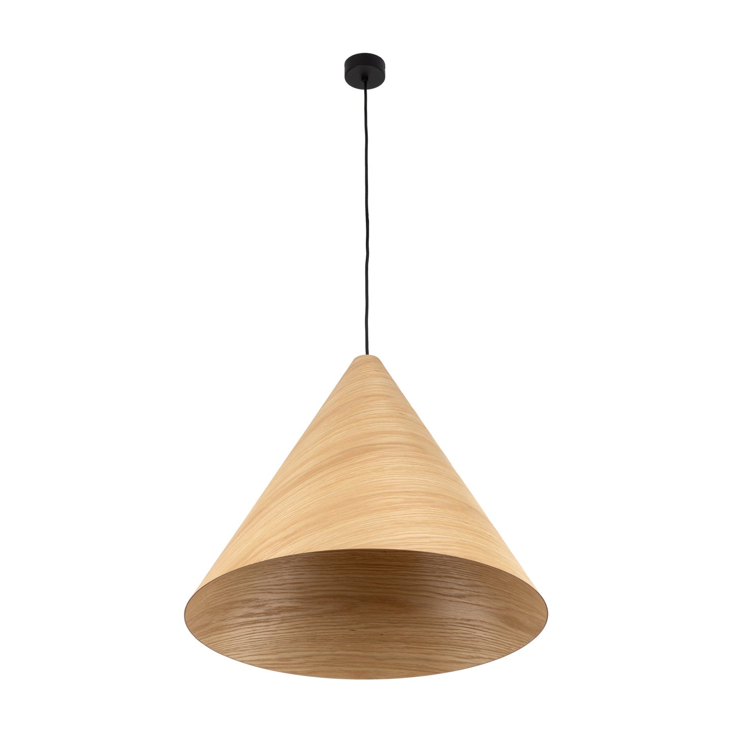 SOLIS Large Scandinavian Wood Pendant Light – Statement Cone Design (Limited Edition) - AURABAGS SHOP
