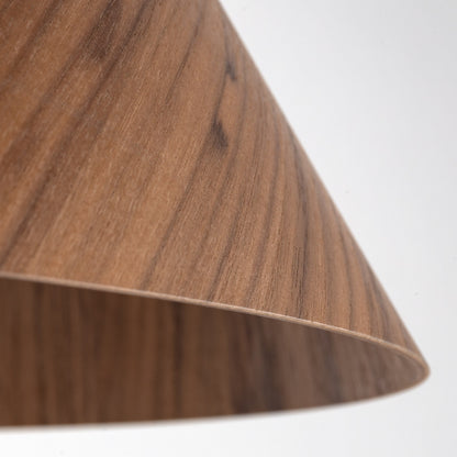 SOLIS Large Scandinavian Wood Pendant Light – Statement Cone Design (Limited Edition) - AURABAGS SHOP