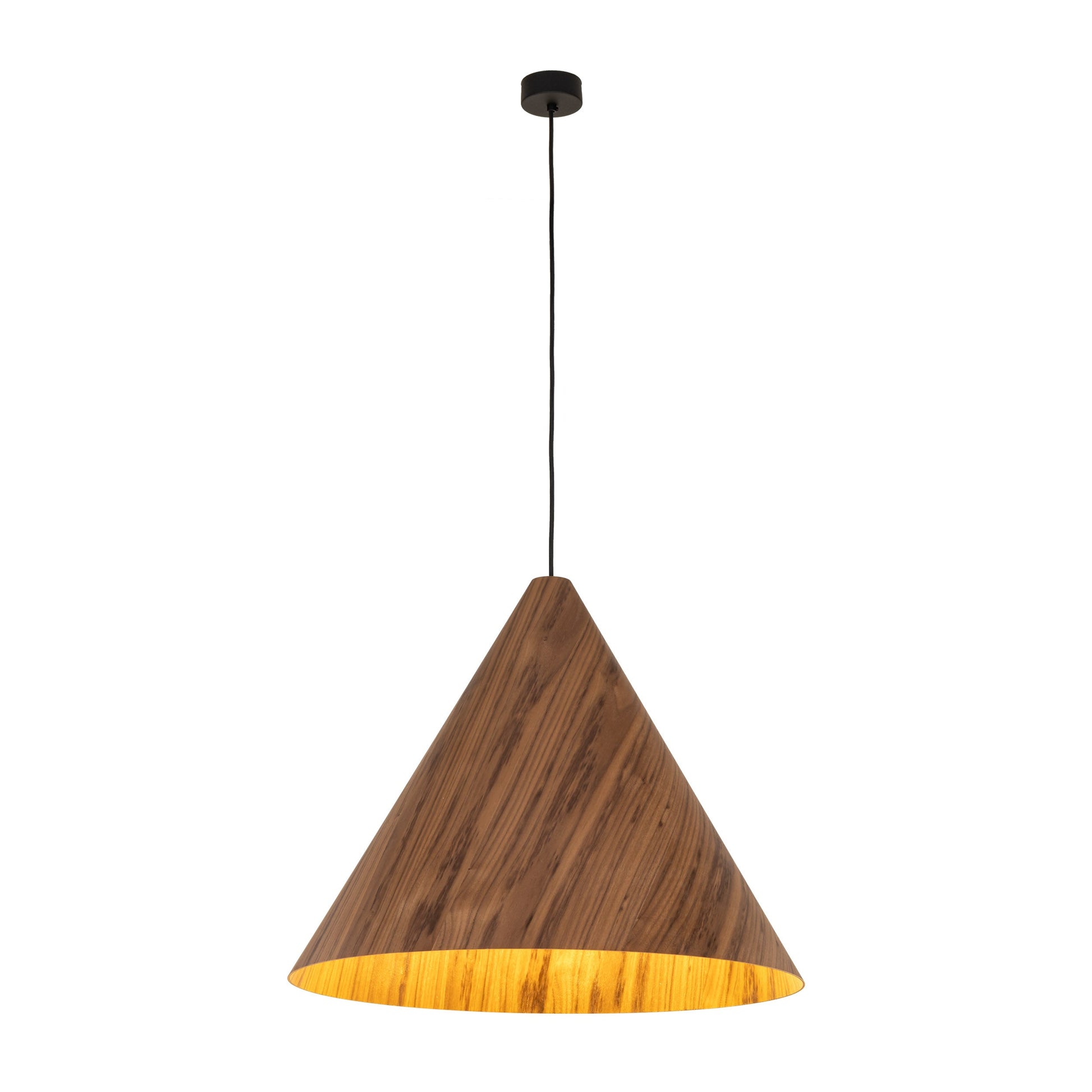 SOLIS Large Scandinavian Wood Pendant Light – Statement Cone Design (Limited Edition) - AURABAGS SHOP