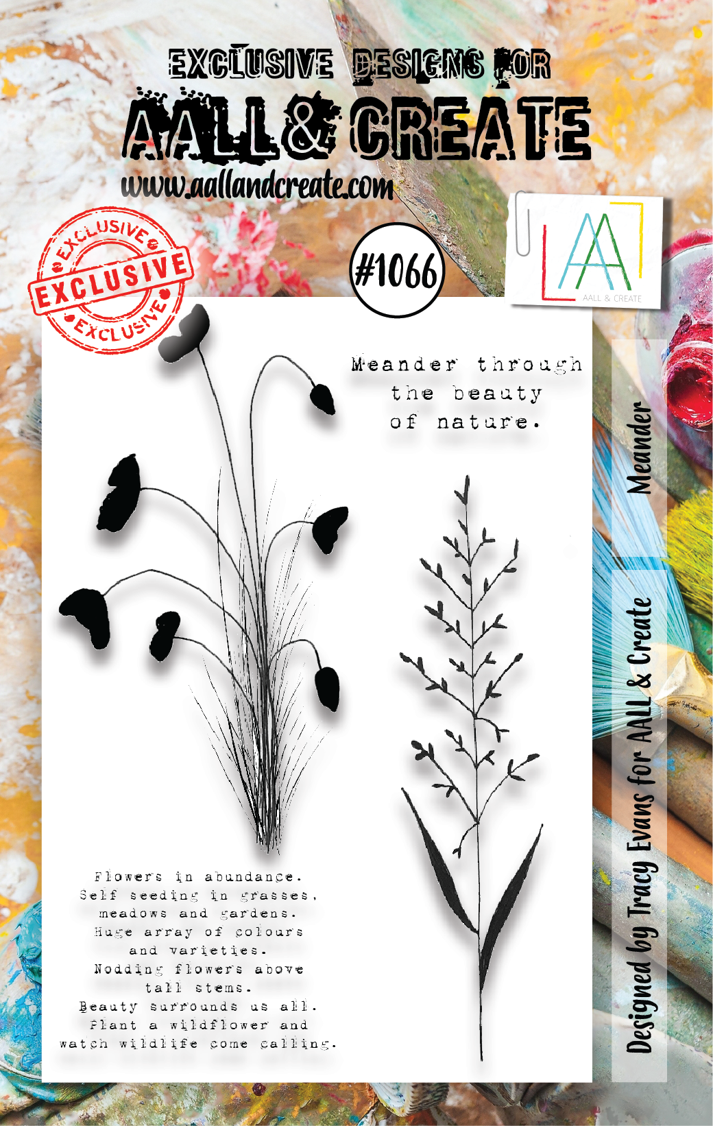 AALL and Create  A7 Stamp Set - 1066 - Meander