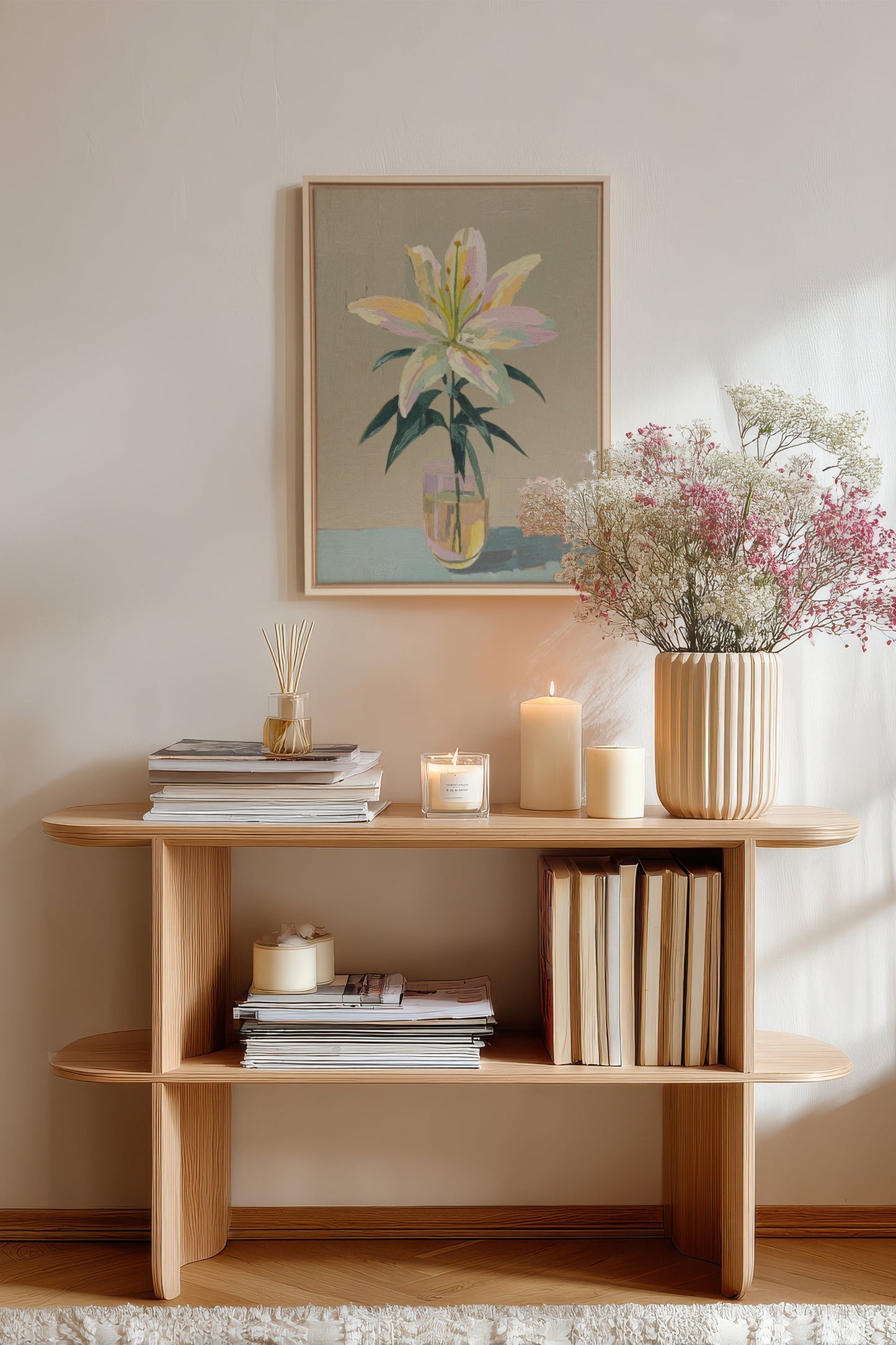 ETERNAL LILY, Oeuvre sur toile étirée