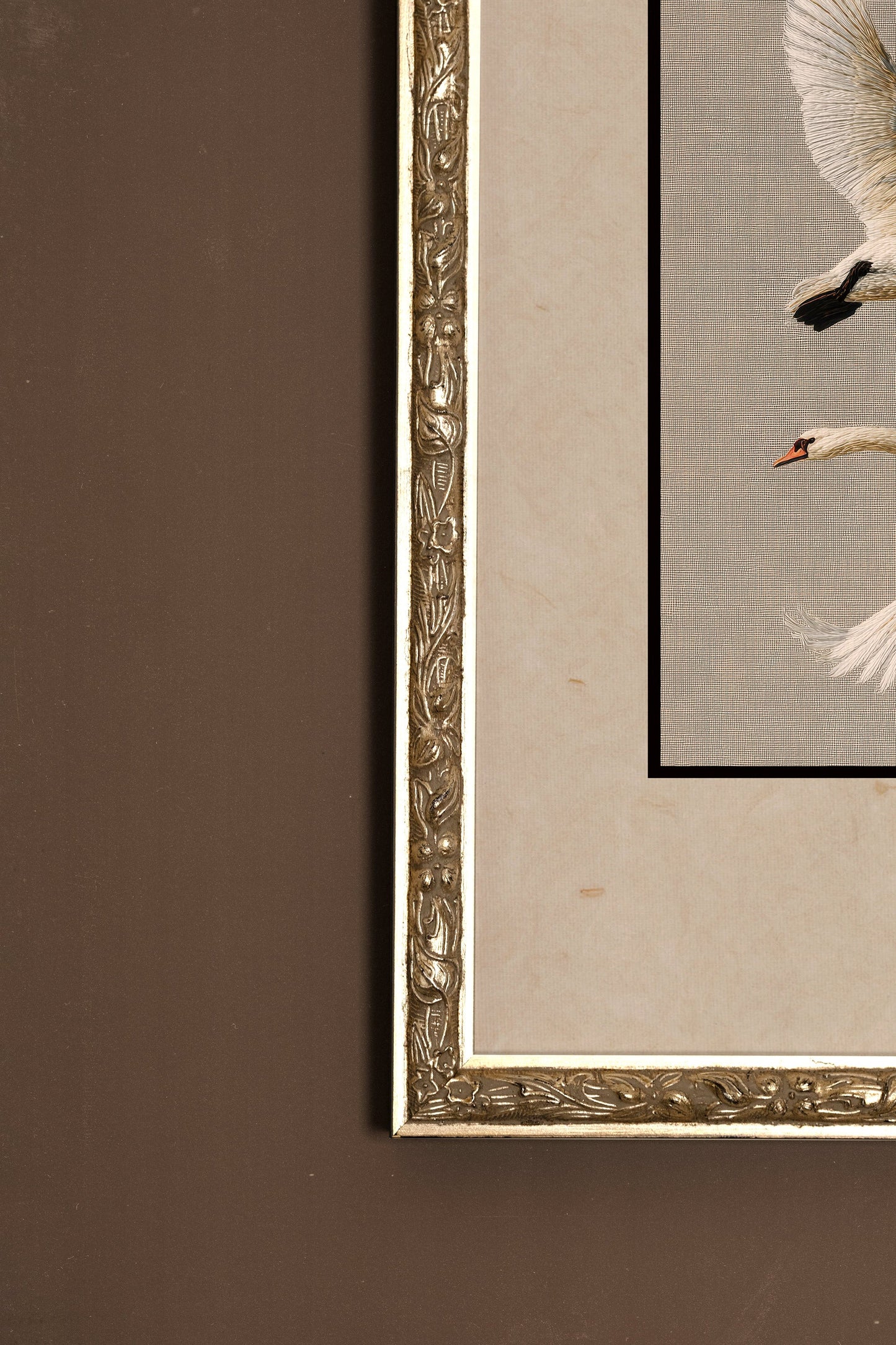 VOL ÉTERNEL, CADRE VINTAGE ARGENT