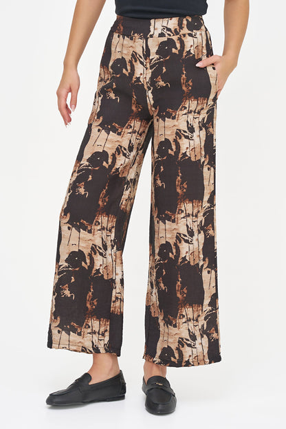 Women's Printed Woven Pull-On Pants