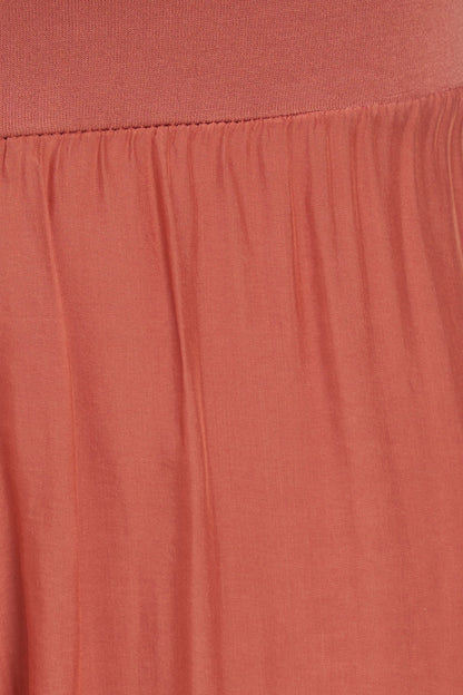 Women's Woven Pull-On Pant with a Jersey Waistband & a Bubble-Hem