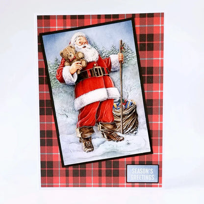 Die Cut Decoupage – Father Christmas (Pack Of 3)
