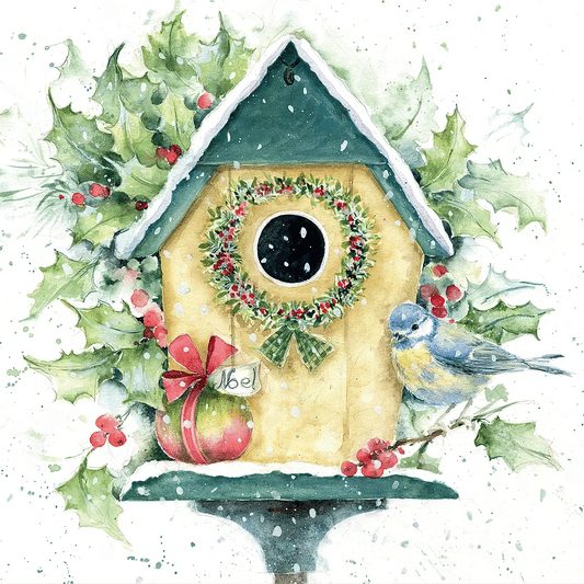 Die Cut Decoupage – Xmas Birdhouse (Pack Of 3)