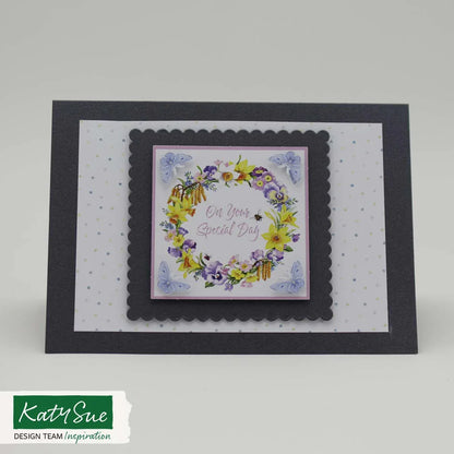 Die Cut Decoupage – Spring Wreath (Pack Of 3)