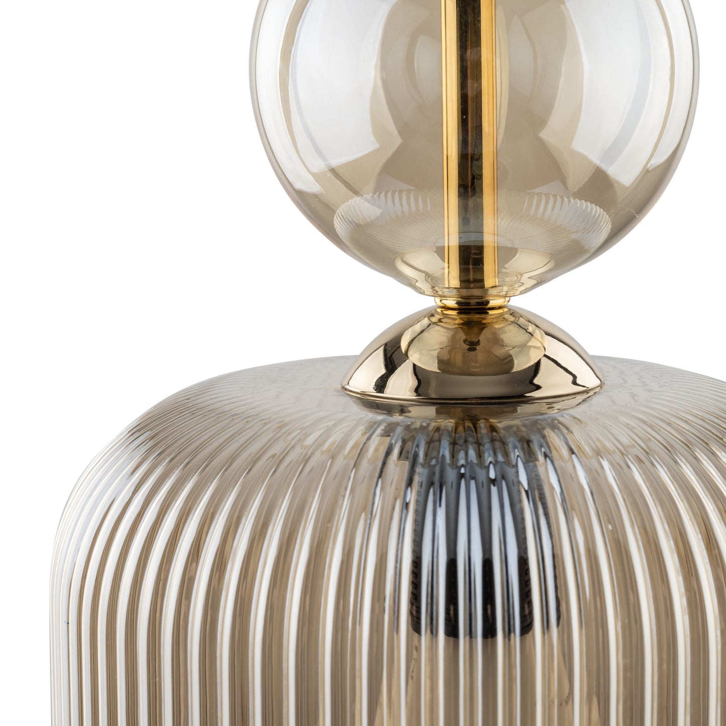 SOPHIA Ribbed Glass Pendant Light for Kitchen Island, Dining Room & Contemporary Interiors