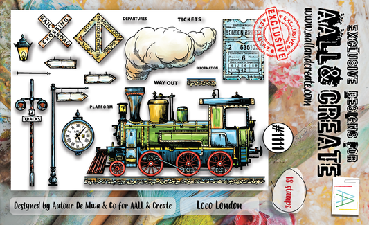AALL and Create #1111 - A6 Stamp Set - Loco London