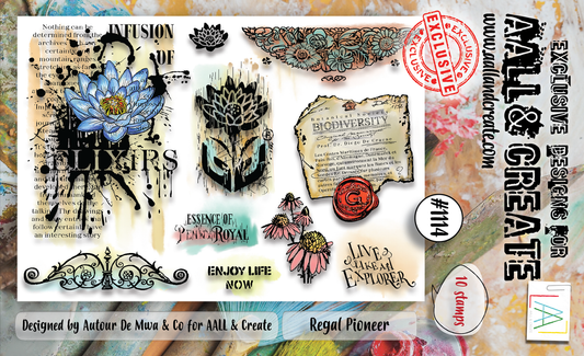 AALL and Create #1114 - A6 Stamp Set - Regal Pioneer
