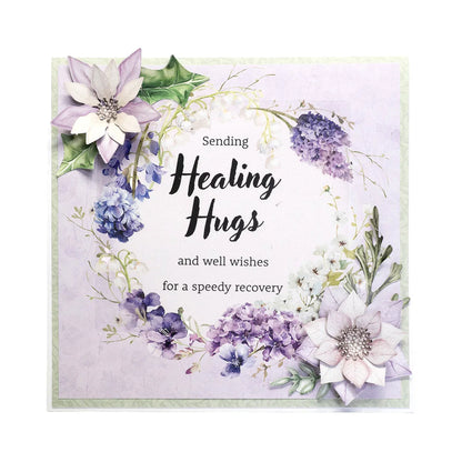 Dusky Violet Blooms, Die Cut Flowers & Leaves, 12 sheets