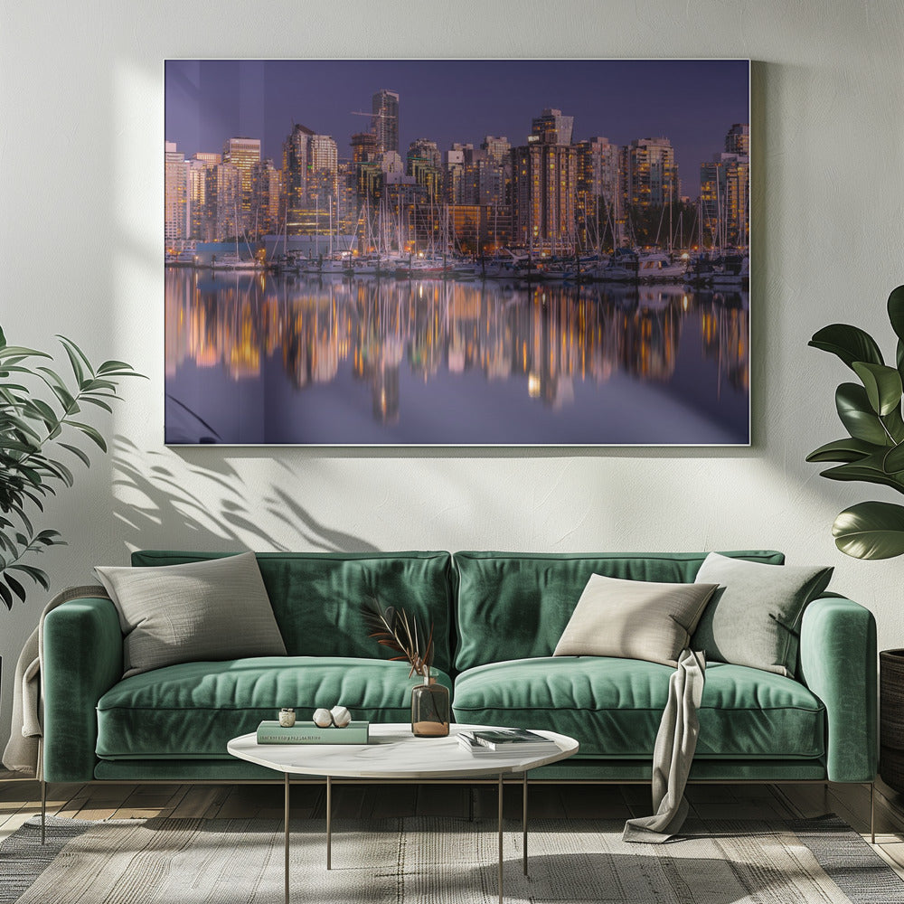 Wall art Glowing Vancouver