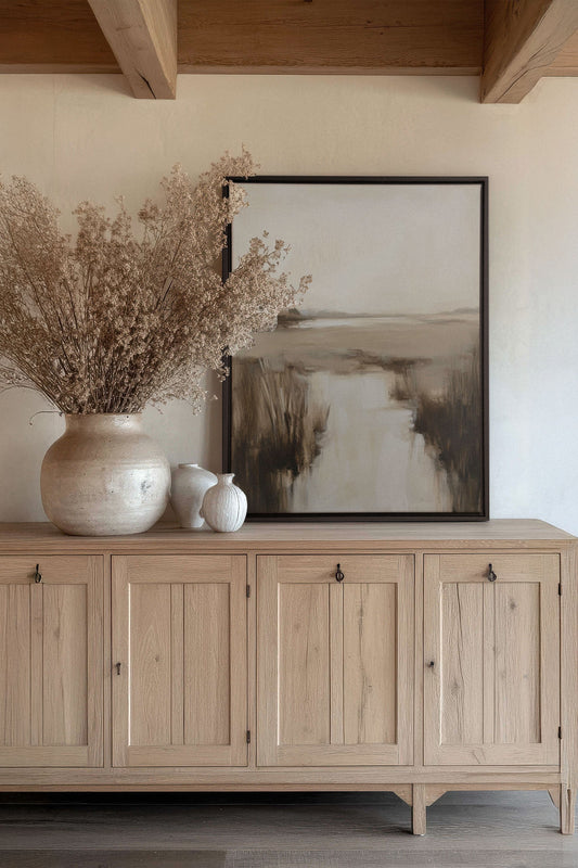 MISTY HORIZON, Oeuvre sur toile étirée