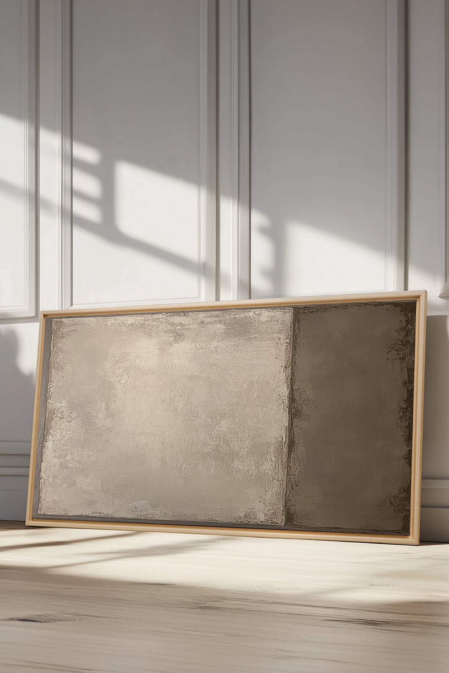 VOILE DE TERRE, Oeuvre sur toile étirée