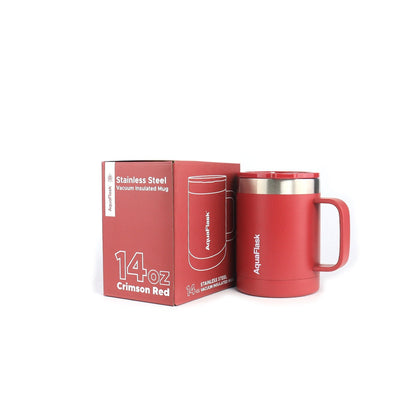 Aquaflask Thermal Insulated Lidded Mug With Handle 415ml (14 oz)