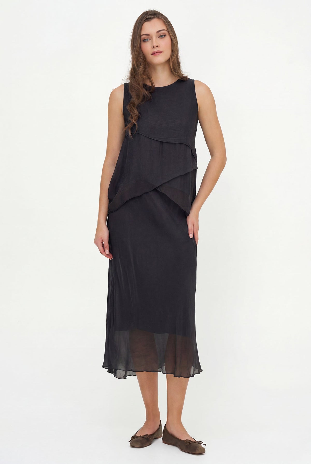 Women's Sleeveless Crew-Neck Top