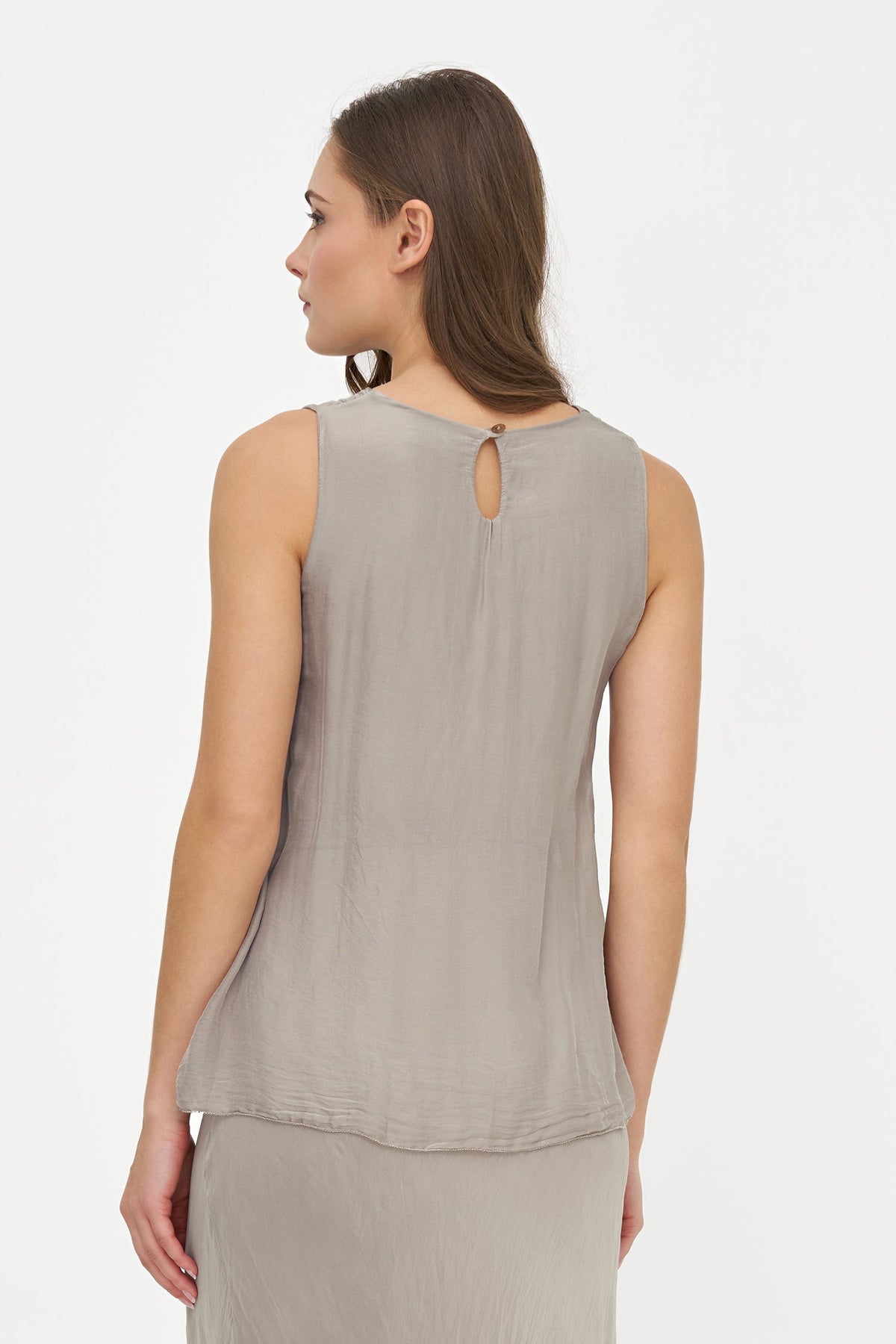 Women's Sleeveless Crew-Neck Top