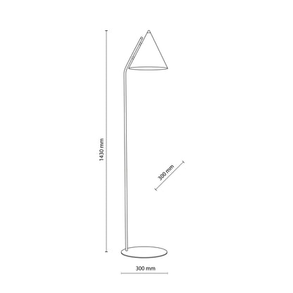 CONO Black Modern Minimalist Floor Lamp  (Clearance) - AURABAGS SHOP