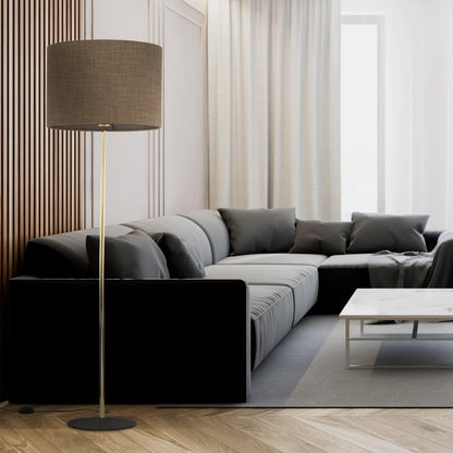 UMBERTO Brown Modern Floor Lamp - AURABAGS SHOP