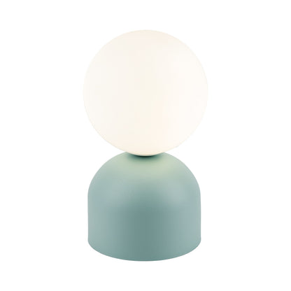 MIKI Modern Glass Globe Table Lamp for Bedroom, Living Room & Nightstand