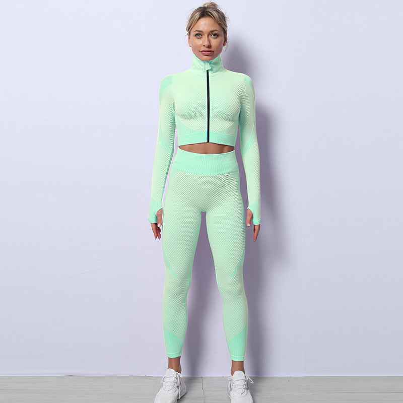 High-Elasticity Fitness & Yoga Workout Wear – Shockproof Activewear