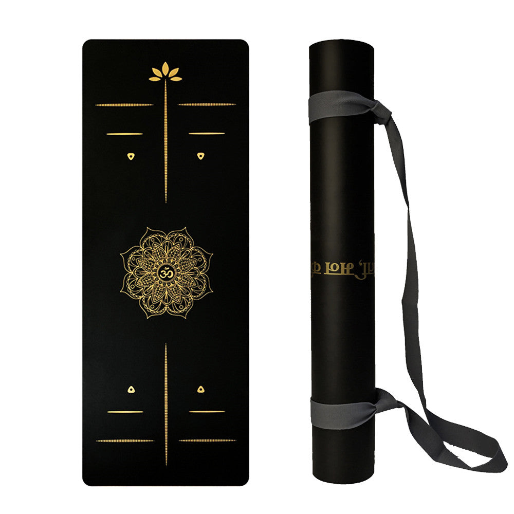 Widened &amp; Thickened PU Rubber Yoga Mat – Premium Non-Slip Fitness Exercise Mat