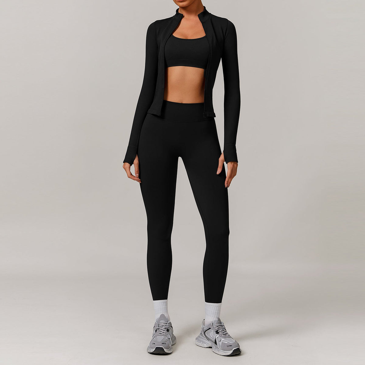 Women’s Seamless Beauty-Back Yoga Set – Quick-Dry Tight Running & Workout Activewear