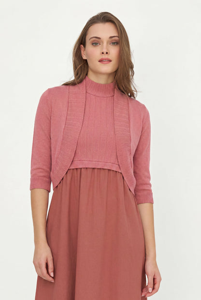 Women's Knit Bolero, with 3/4th Length Sleeves