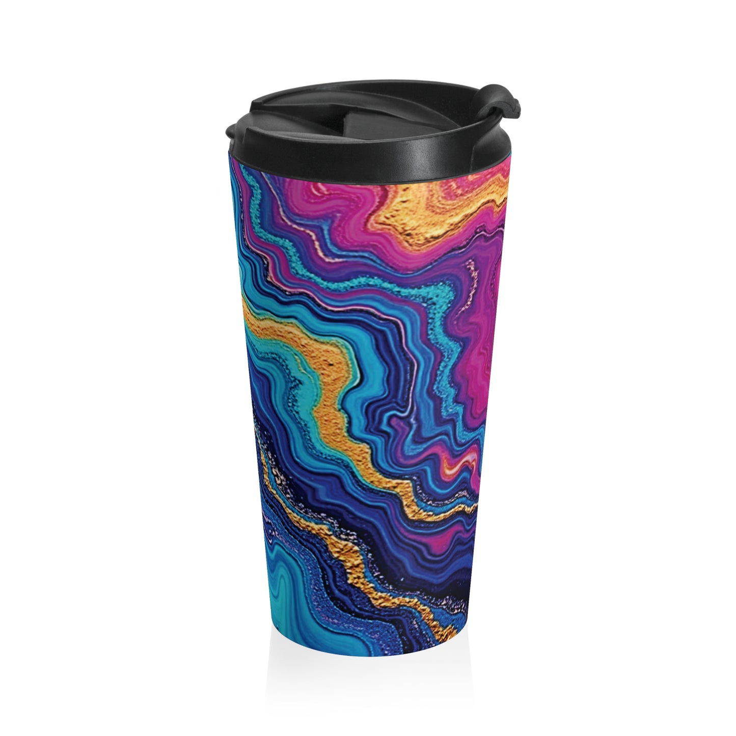 Geode Swirl Stainless Steel Travel Mug