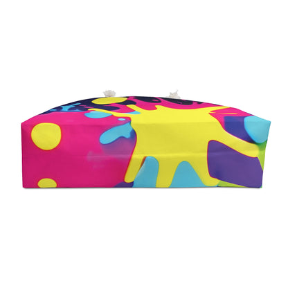 Neon Paint Splatter Weekender Bag | Colorful Travel Tote | Busy Mom Carryon