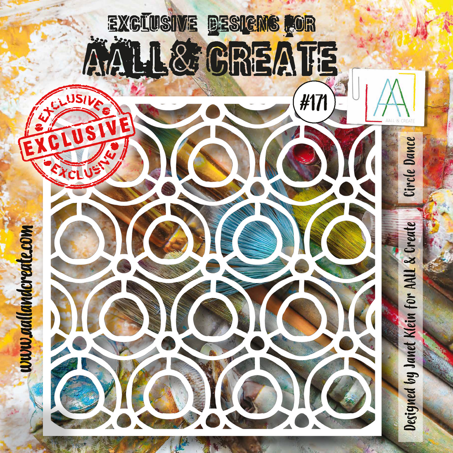 AALL and Create 6"x6" Stencil - #171 - Circle Dance